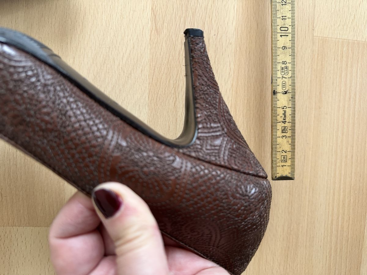 Prada Scarpe da donna: Edle Prada High Heels, braun gemustert, Grösse 37 – Usato da Weiningen ZH venduto da Row 4