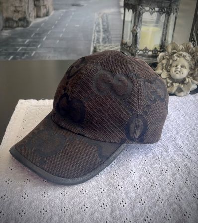⚜️ GUCCI Cap M, dunkelbraun-schwarz, 58cm, top!