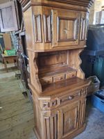 Antiker Buffetschrank, Massivholz, Nussbaum