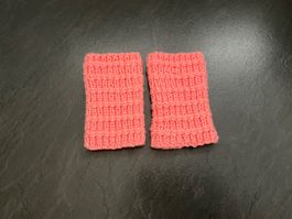 Handgestrickte Pulswärmer Amedisli Rosa