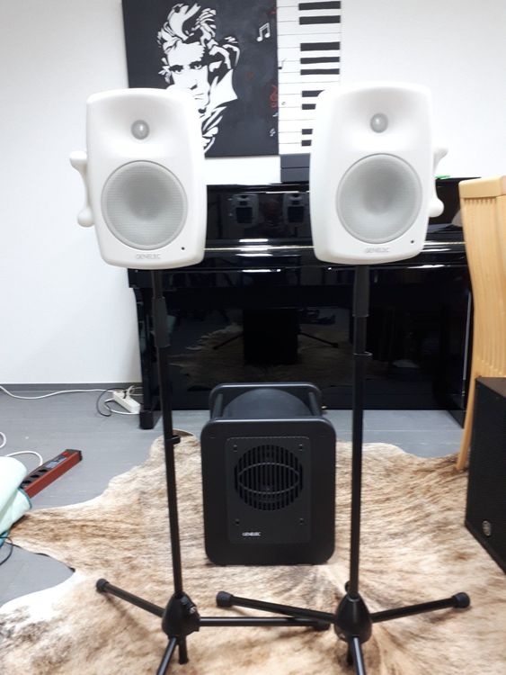 Genelec 8330 SAM weiss Paar inkl. GLM 4.x +Subwoofer 7350A Kaufen auf