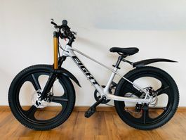 Kindervelo Mountainbike 22 Zoll GRAU 2 Jahre Rahmenga. NEU