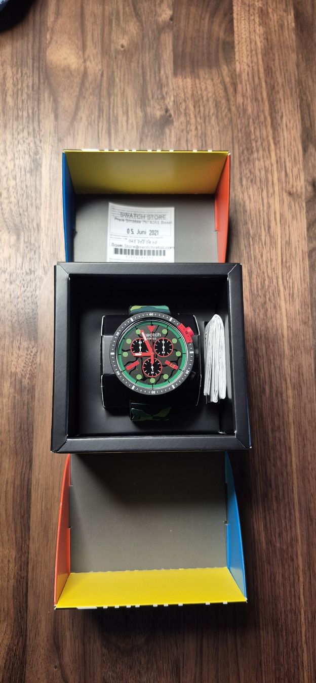 Swatch Orologi: Swatch Big Bold Chrono EscapeJungle – Nuovo (secondo la descrizione) da Dornach venduto da Signs0 1