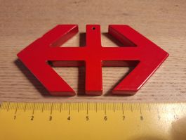 SBB Doppelpfeil Metall schwer Logo