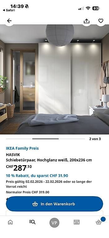 Türen: Ikea Schiebetüre – Gebraucht aus Bülach von Peron83 2