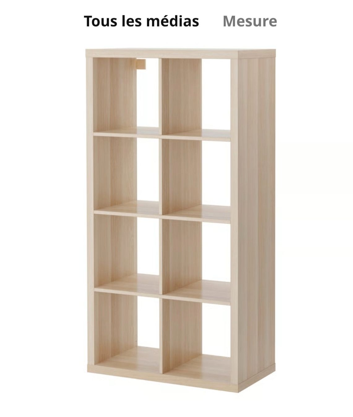 Ikea Scaffali: Etagère IKEA KALLAX 2X4 – Nuovo (secondo la descrizione) da Cormondrèche venduto da CrizSuisse 1