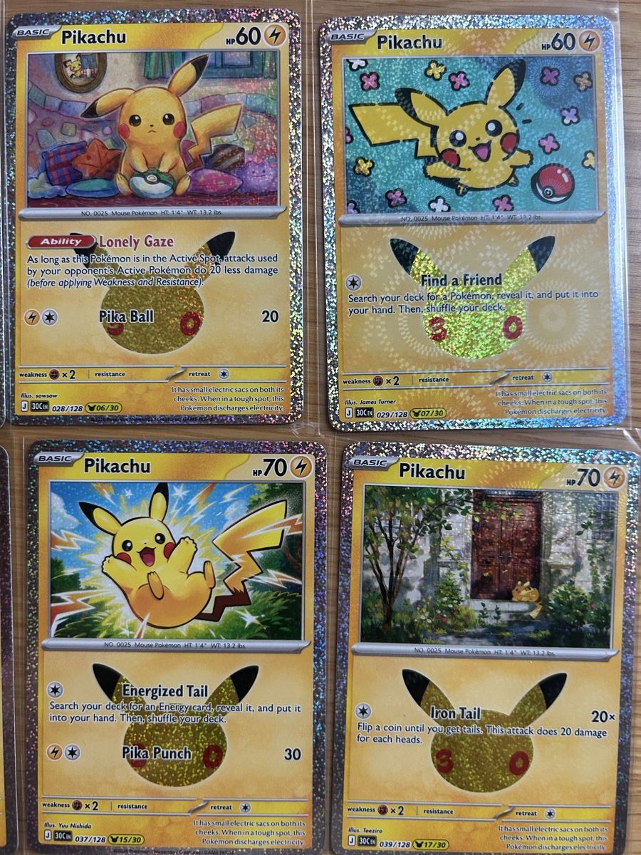 Pokémon Sammelbilder & Trading cards: 30th Celebration Pikachu‘s – Neu (gemäss Beschreibung) aus Biberist von urb_vcc9 2