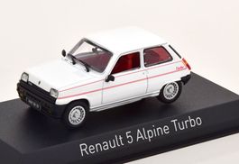 Renault 5 Alpine Turbo 1980-1984 weiss / schwarz / rot  1:43