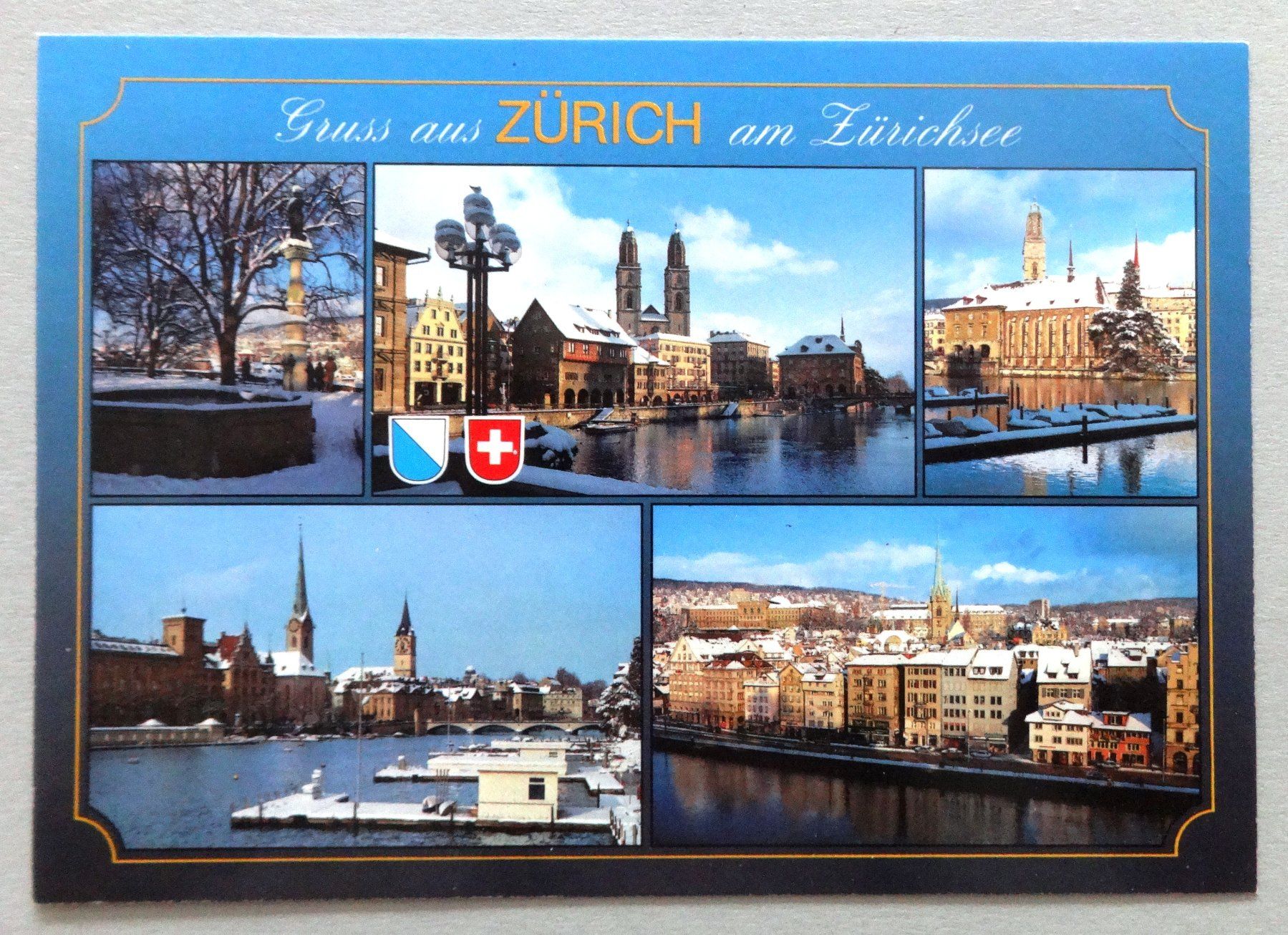 Cartoline postali: Zürich – Usato da Fétigny venduto da Billy2miny