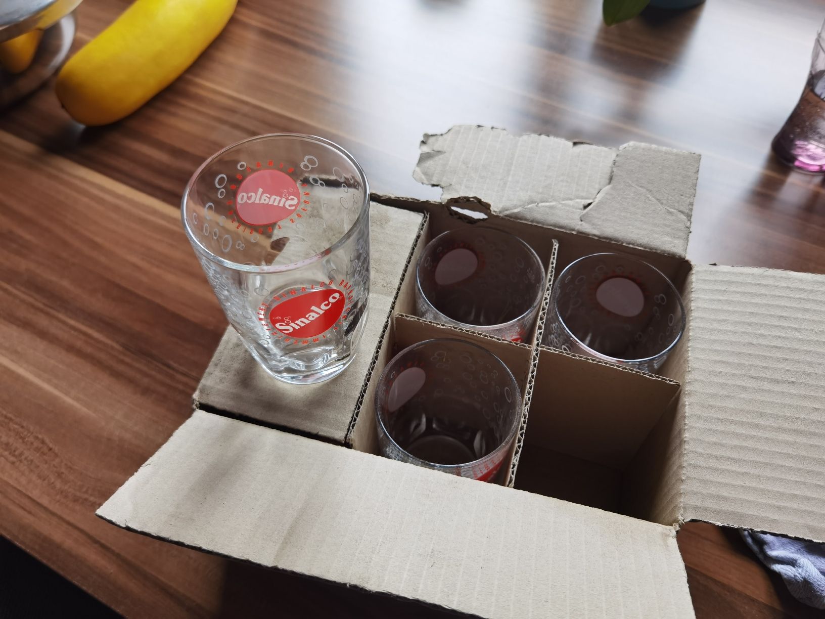 Sinalco Gläser: 6 Sinalco vintage Gläser – Neu und originalverpackt aus Guttet-Feschel von Misterblue 1