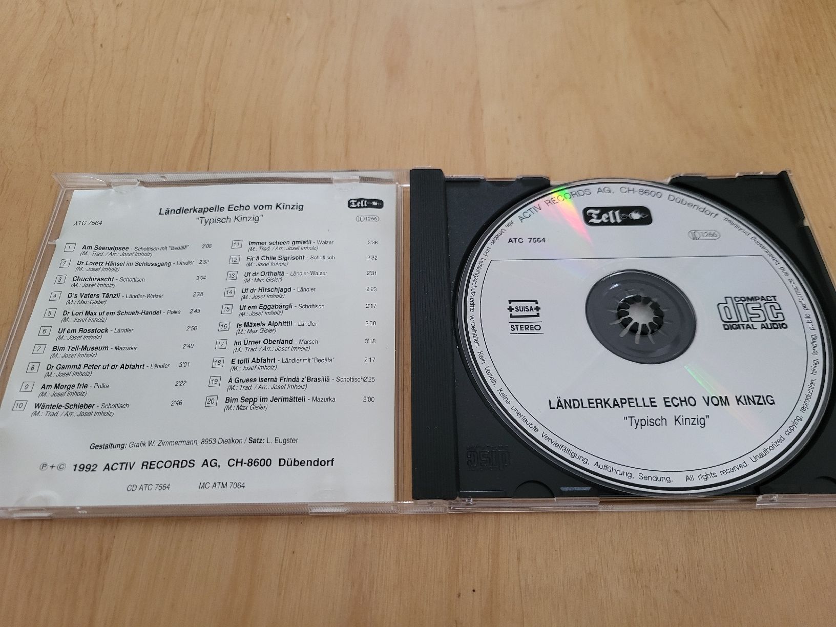 CDs: CD Ländlerkapelle Echo vom Kinzig Typisch Kinzig – D'occasion à Urnäsch par Rteppich 1