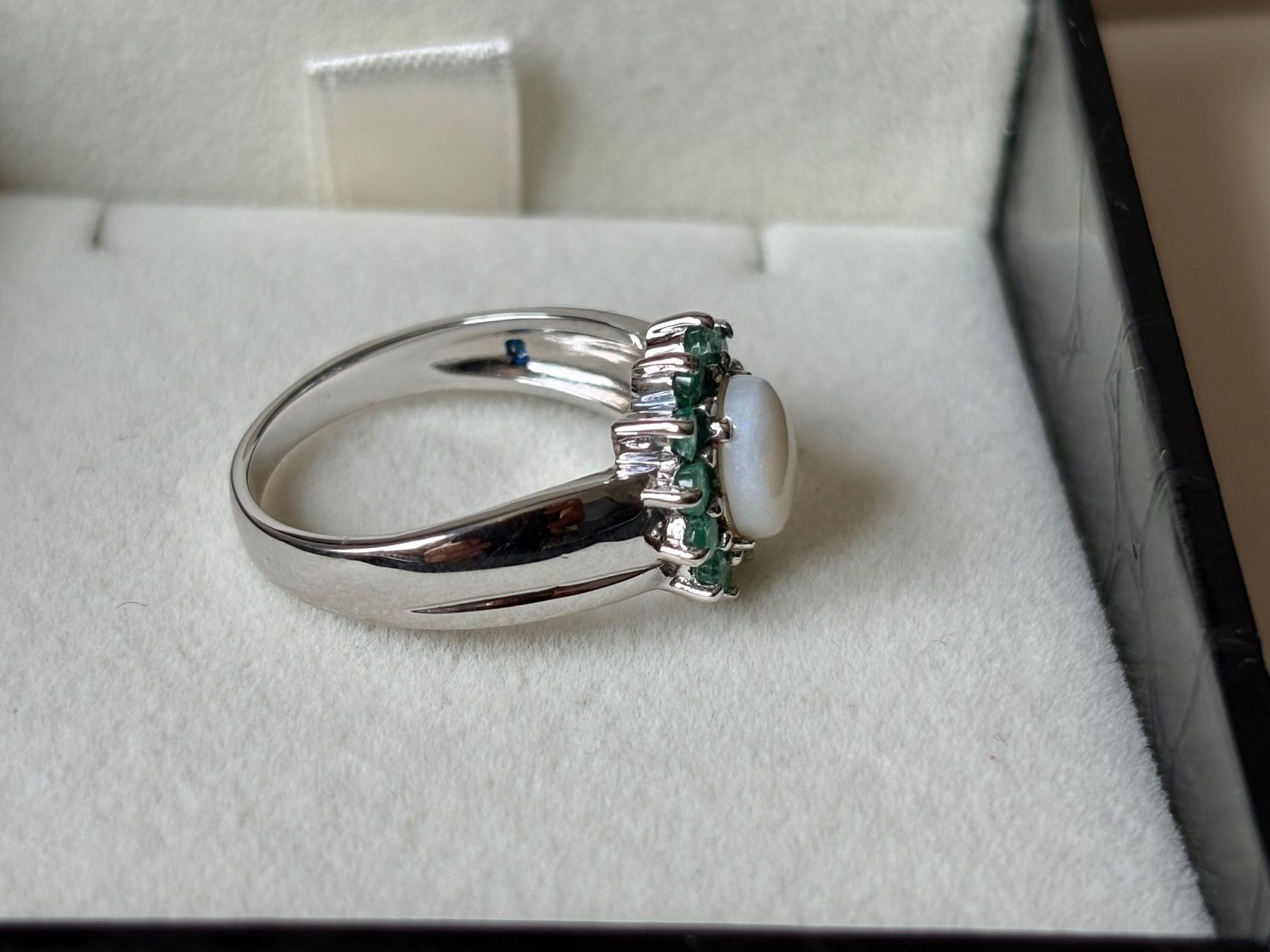 Ringe: Set aus Opal und Smaragde, Silber 925, Gr. 58, NEU – Neu (gemäss Beschreibung) aus Brugg AG von lau_9rvy 8