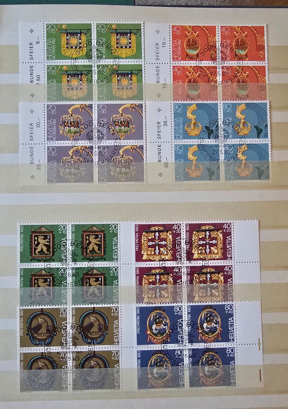 Tutti i francobolli: Pro Patria Viererblocks ET Originalgummi – Usato da Duebendorf venduto da Dguguseli 4