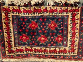 Afshar Taschenfront 52x76cm handgeknüpft sauber