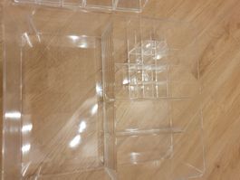 SmaKosmetikorganizer Acryl, Transparent, 28 x 32 x 10 cm