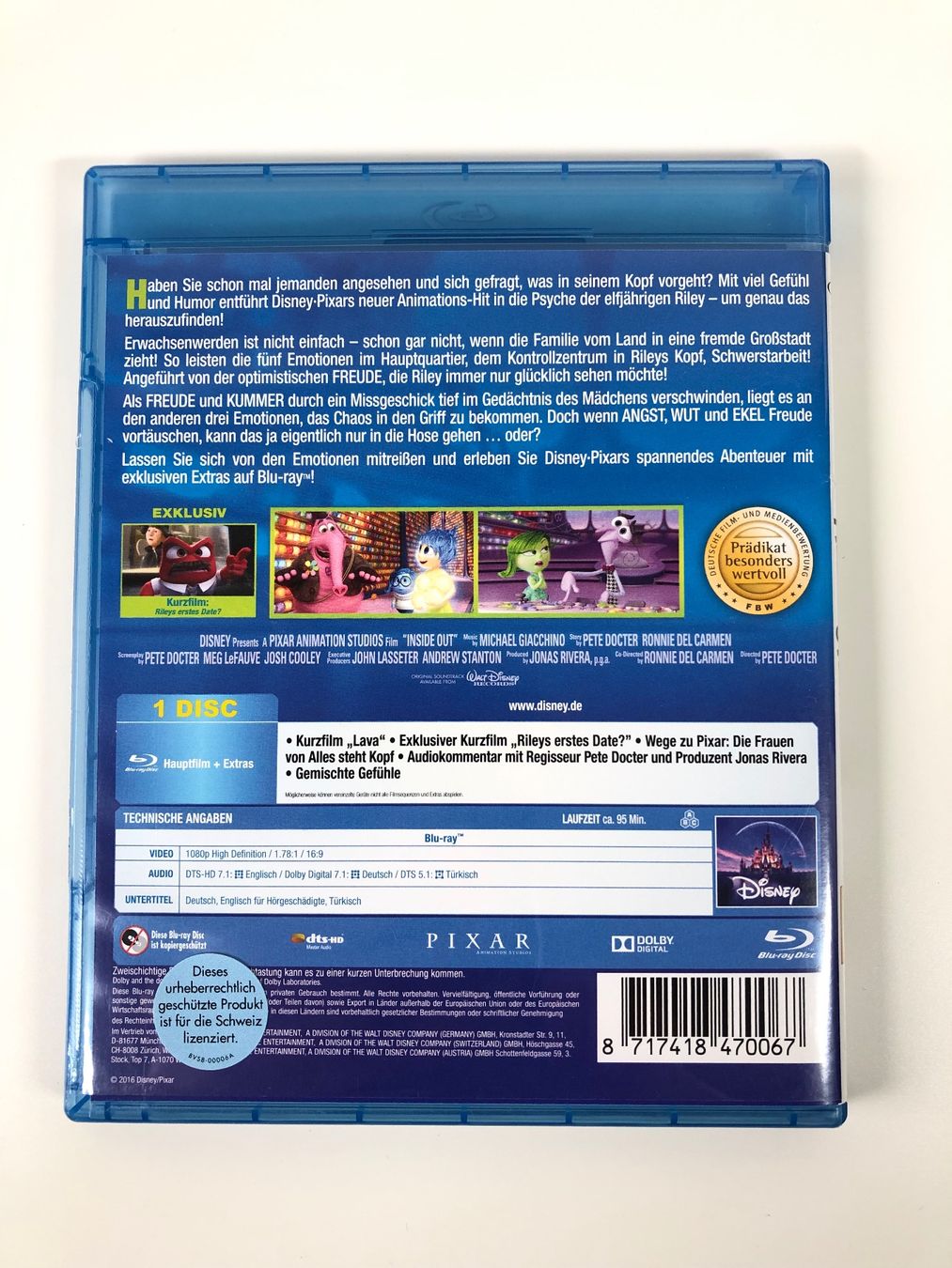Tutti i DVDs: Alles steht Kopf (2015) - Bluray – Usato da Bern venduto da McFlurry_88 1