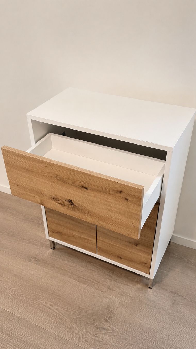 Micasa Badezimmermöbel: Badezimmermöbel-Set 3-teilig – Weiss/Eichenoptik – Gebraucht aus Winterthur von Denzi 2