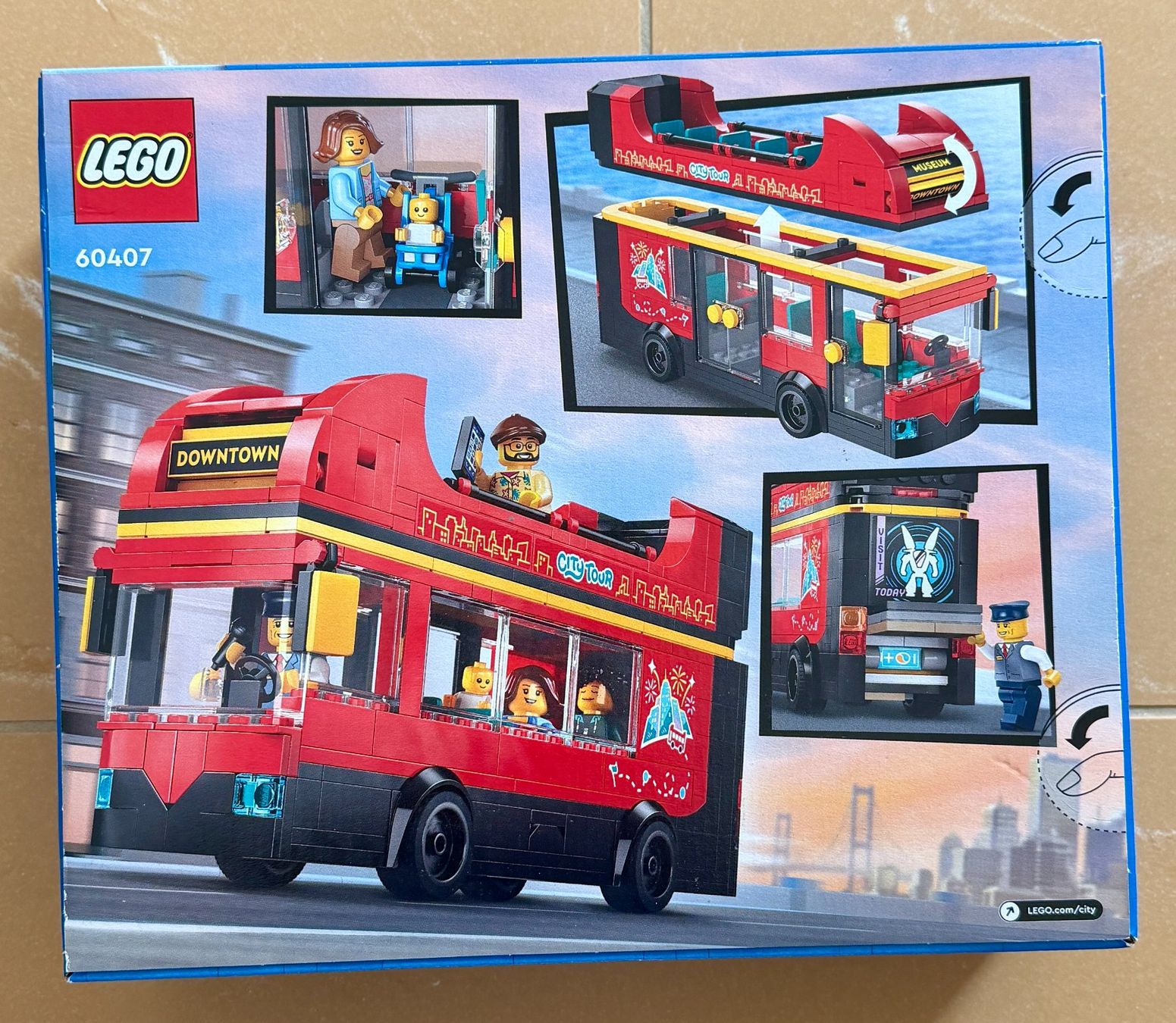 Lego Kit di costruzioni: Lego City 60407 - Double-Decker Sightseeing Bus – Usato da Höri venduto da PSMarinho 1