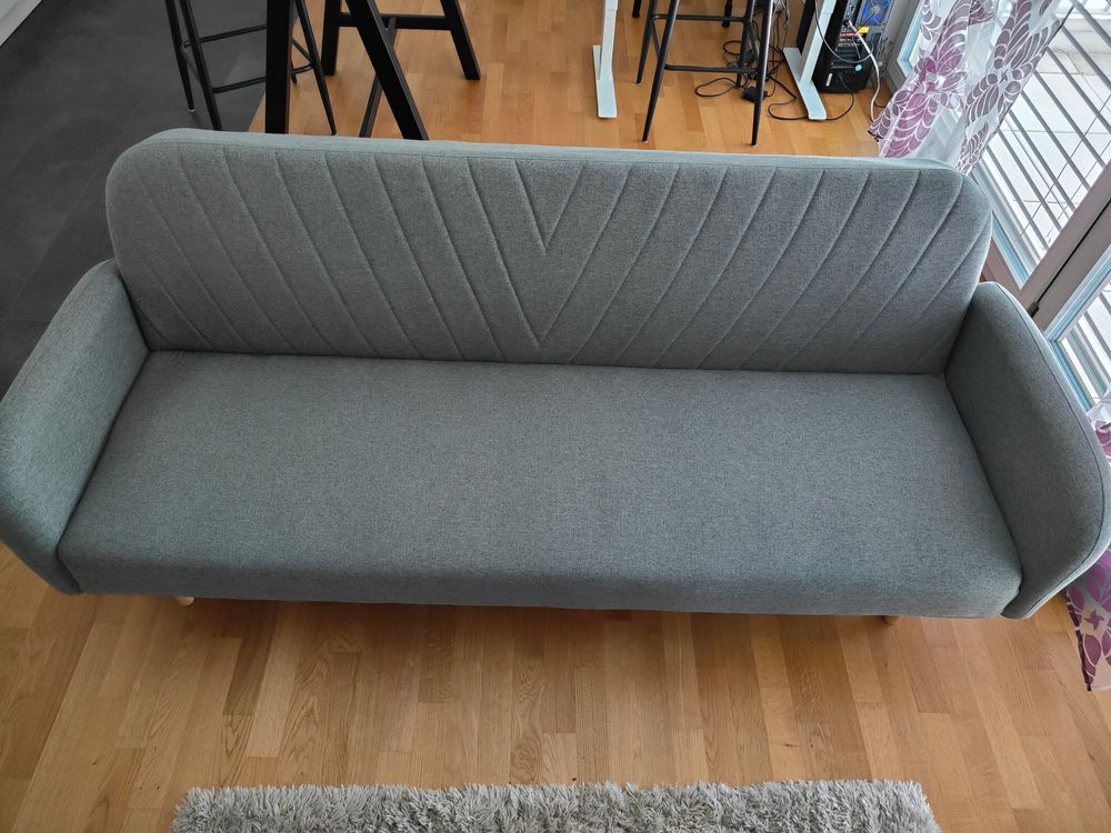 Sofa gebraucht mit schlaffunktion Grau Kaufen auf Ricardo