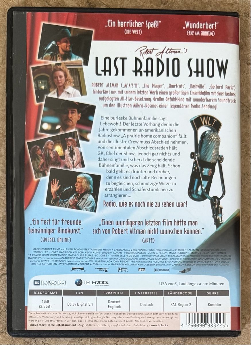Tutti i DVDs: LAST RADIO SHOW  – Nuovo (secondo la descrizione) da Dietikon venduto da AndreaSch01 1