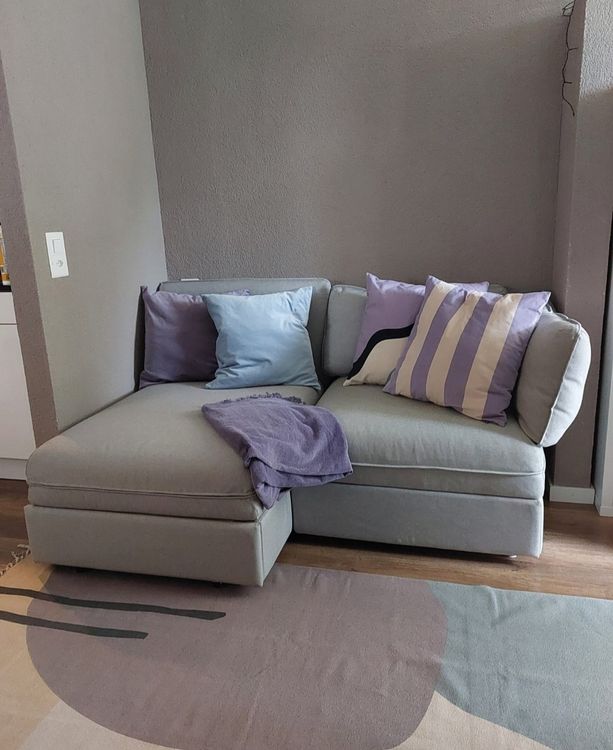 Vallentuna Sofa Bett und Stauraum grau Schlafsofa Ikea Kaufen auf Ricardo