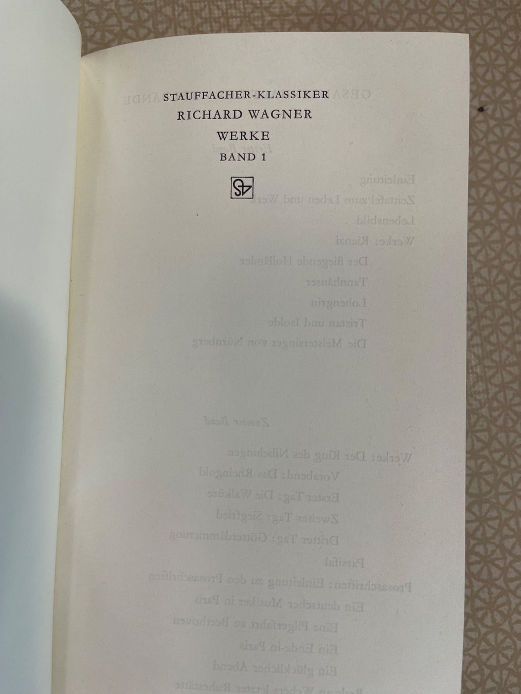 Libri: Buch - Richard Wagner Werke Band 1 – Usato da Urnäsch venduto da pas_5r9c 3