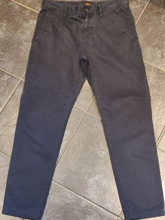 BOSS: Chino-Hosen, lang, dunkelblau, Gr. 32/32