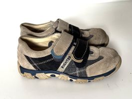 Richter Kinderschuhe Gr. 33 Klettverschluss blau beige