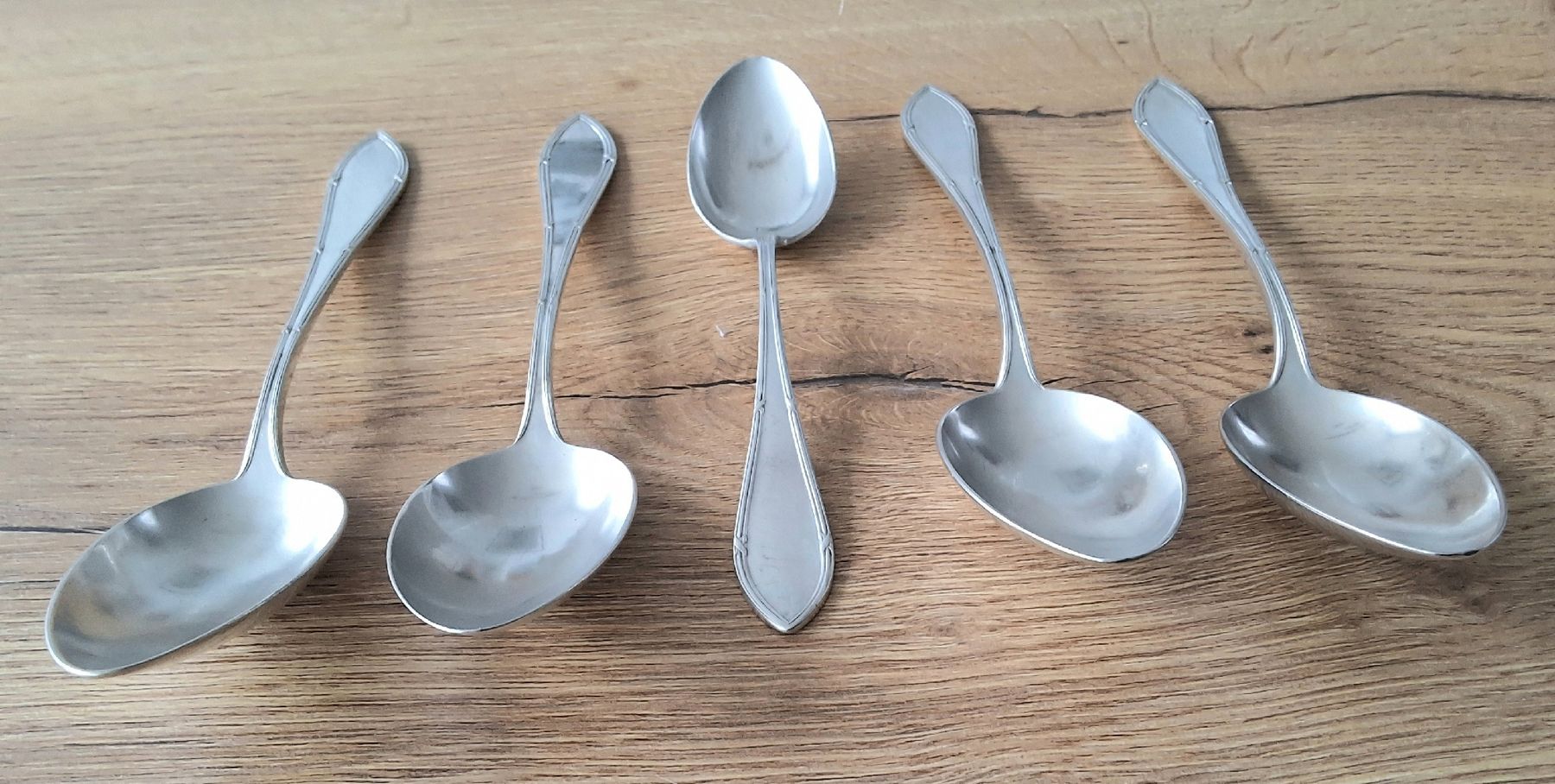 Jezler Löffel: 4 + 1 Löffel (Silber 800) JETZLER – Gebraucht aus Oftringen von Waltereg 2