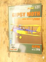 Kartonmodell, Gipsy Moth zum Ausschneiden und zusammenkleben