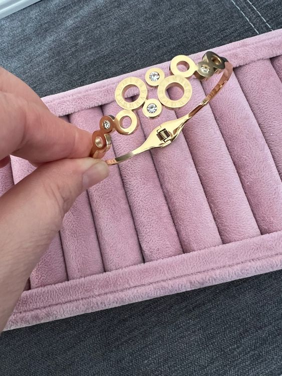 Purelei Chic Armcuff - Eleganter Armreif Ring-Design Edelstahl Wasserfest