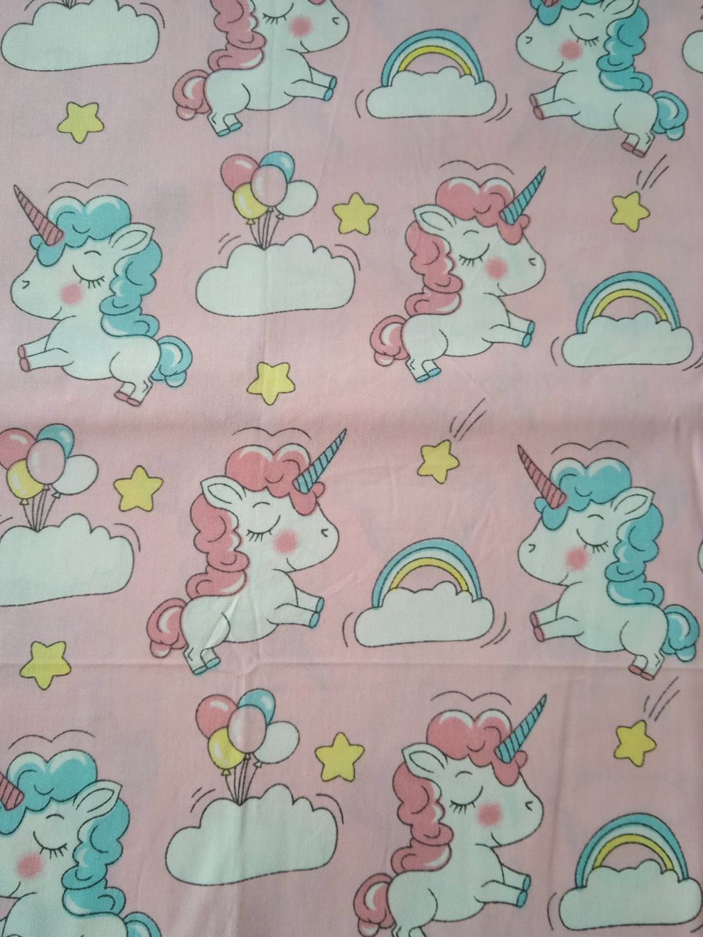 Tessuti: Kinderstoff mit Einhorn Rosa (Baumwolle) – Usato da Rothrist venduto da MaSa82