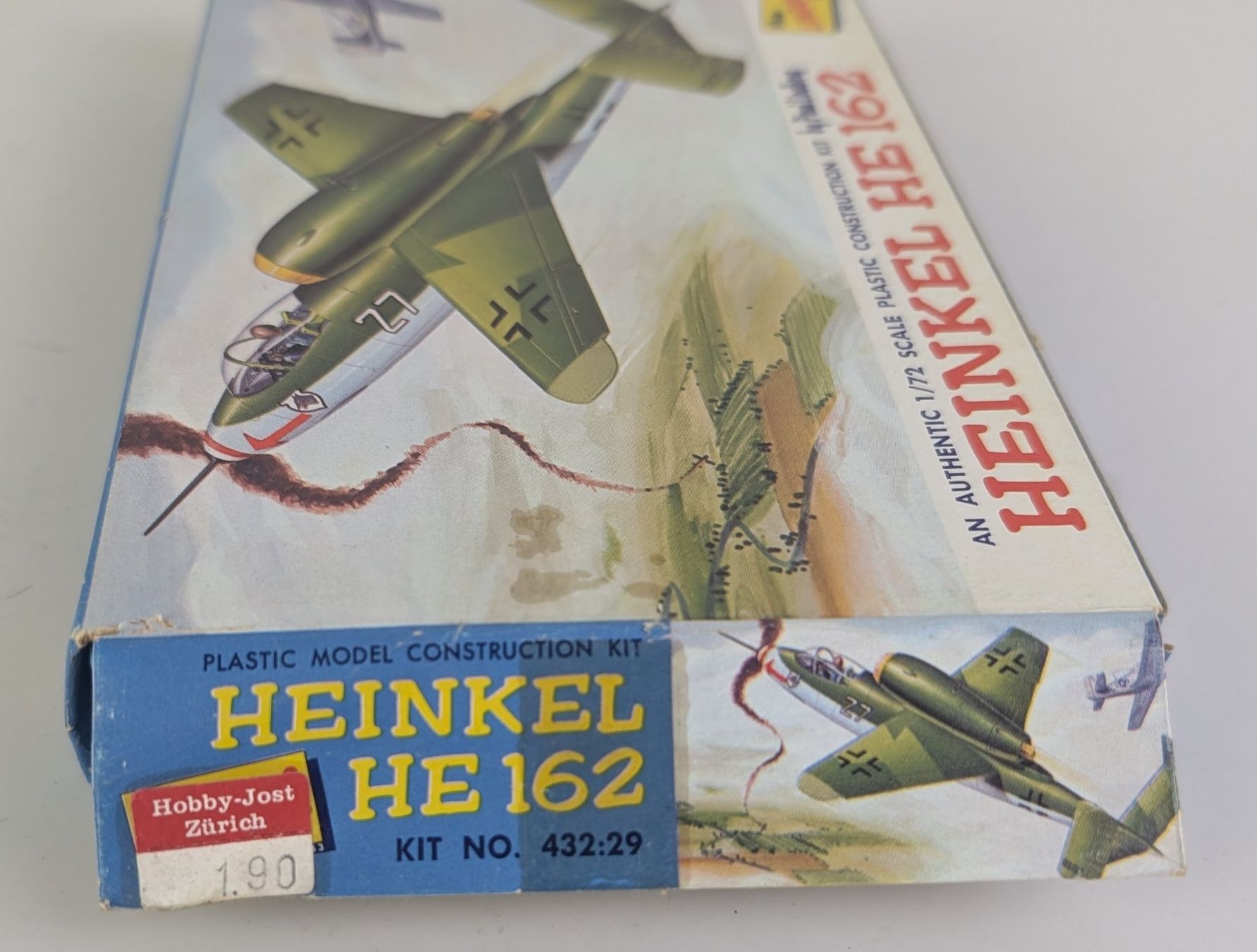 Kit di modellismo & Modellini statici: 1965 Lindberg 1/72 Scale Heinkel HE 162 Model Kit – Nuovo (secondo la descrizione) da Zürich venduto da 1.Simon 4