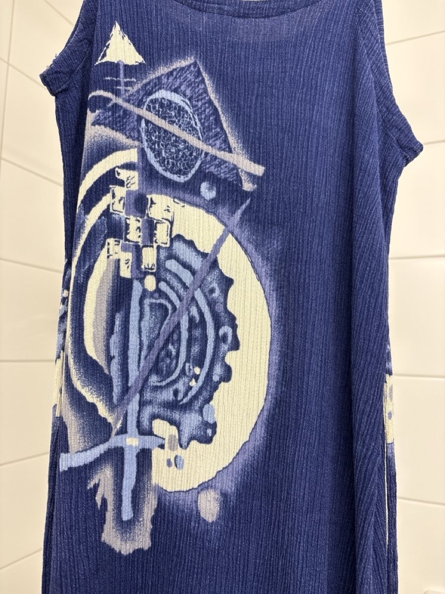 Vestiti: Kleid blau gemustert 100% Baumwolle Grösse S – Usato da Basel venduto da ann_7w6q 3