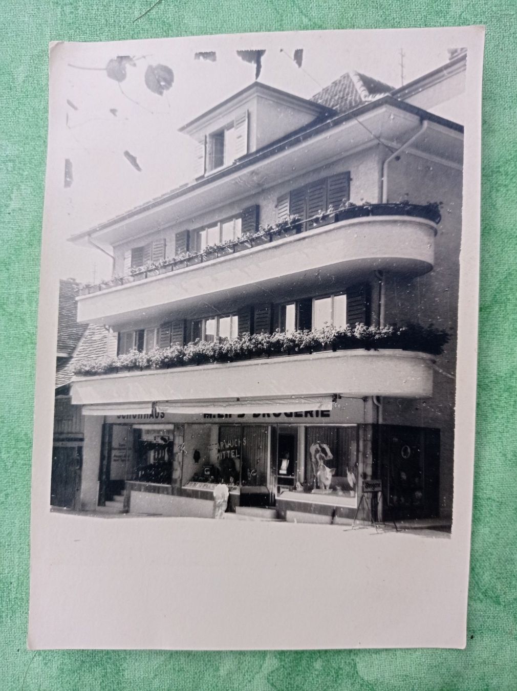 Ansichtskarten: Antike Ansichtskarte Dorf Apotheke Steffisburg 1948 – Gebraucht aus Aadorf von Greg19