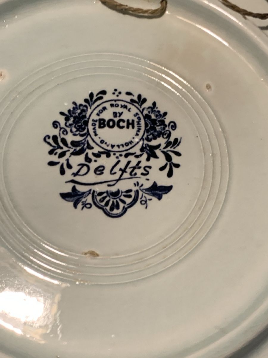 Tutte le decorazioni: Holländischer Wandteller mit Windmühle, blau-weiss, Deko – Usato da Laufen venduto da Nivo33 2