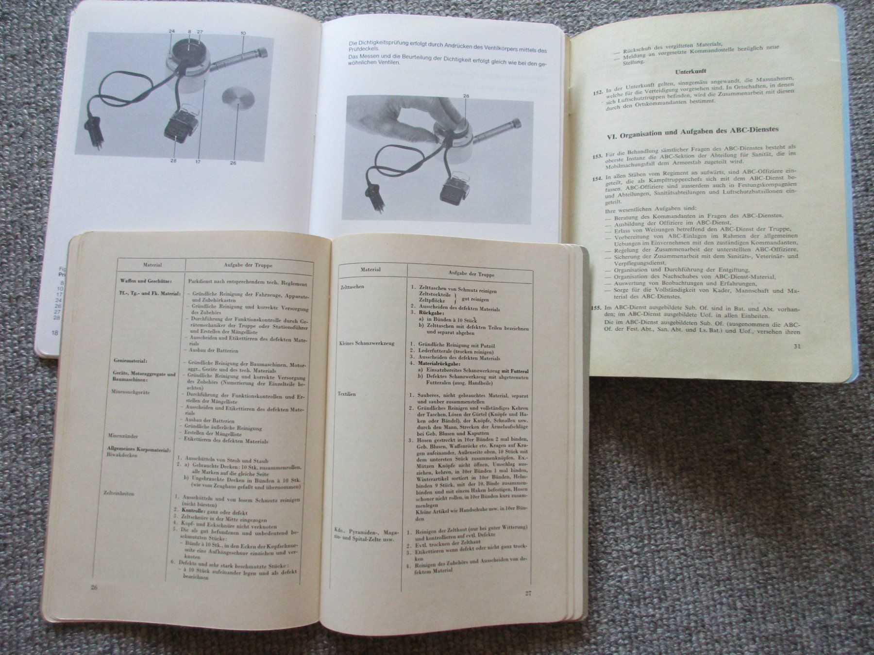 Bücher: 3 Reglemente der Schweizer-Armee 1954-1956-1979 – Gebraucht aus Schafisheim von reno007 7