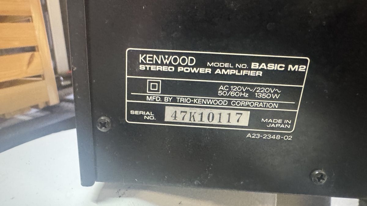Kenwood Amplificatori: Kenwood Basic M2 High-End Stereo Endverstärker – Usato da Mönchaltorf venduto da DRUG-TITO 3