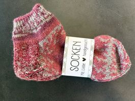 selbst gestrickte Socken