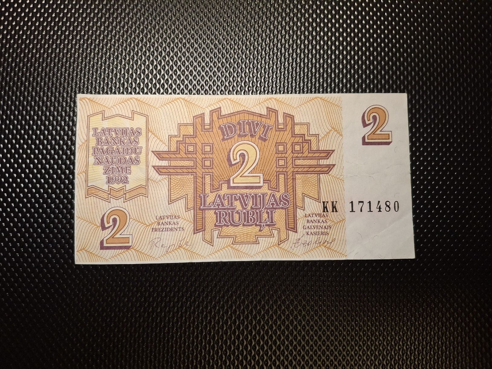 Billets de banque: Banknote Lettland 2 Rubli. – D'occasion à Geroldswil par Antica01