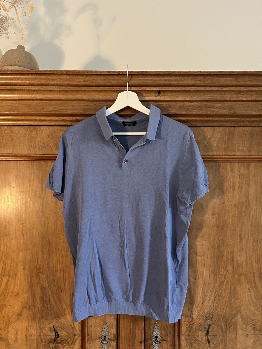Massimo Dutti Polos: Poloshirt, blau/grau, Gr. M, Massimo Dutti – D'occasion à St. Gallen par Gloom22 1