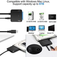 Adapter USB 3.0 SATA III Festplatte Kabel SDD HDD Konverter