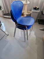 4 Stühle blau