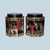 2 Hirswill Tee-Blechdosen 1992 – Darjeeling & Wild Cherry 