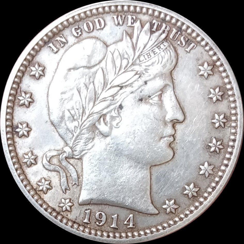 Alle Münzen: **USA QUARTER DOLLAR 1914D***silbermunzen*** – Gebraucht aus LYON FRANCE von Zumbawe 1