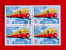 WERBE 385 TEE ZUG VIERERBLOCK OBEREHRENDINGEN AARGAU 1962