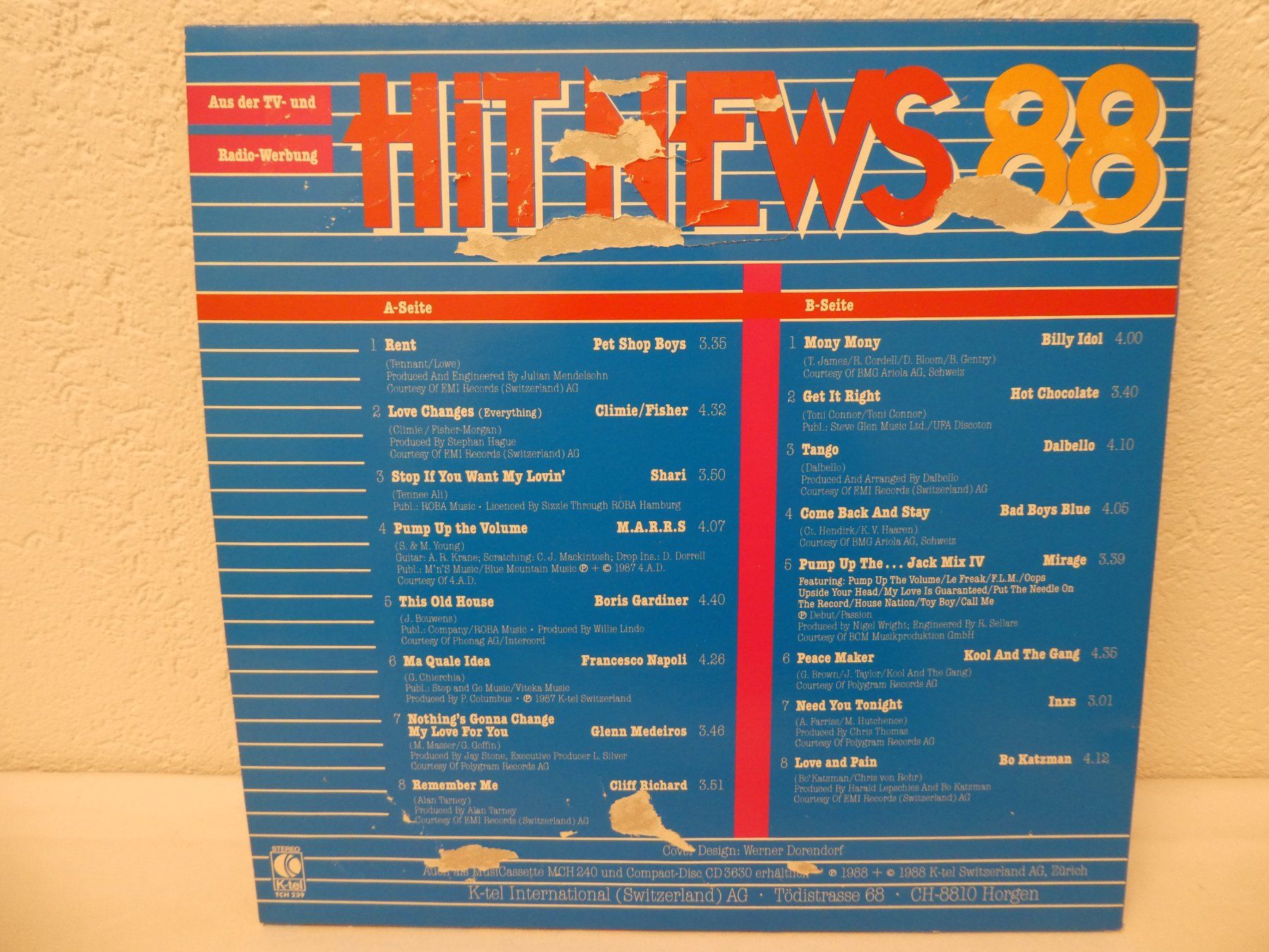 Dischi in vinile: Hit News 88 Schallplatte LP – Usato da Tann venduto da Charly65 1
