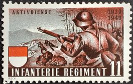Soldatenmarke 2.WK, Infanterie Rgt 11, rotbraun, Wi Inf 144