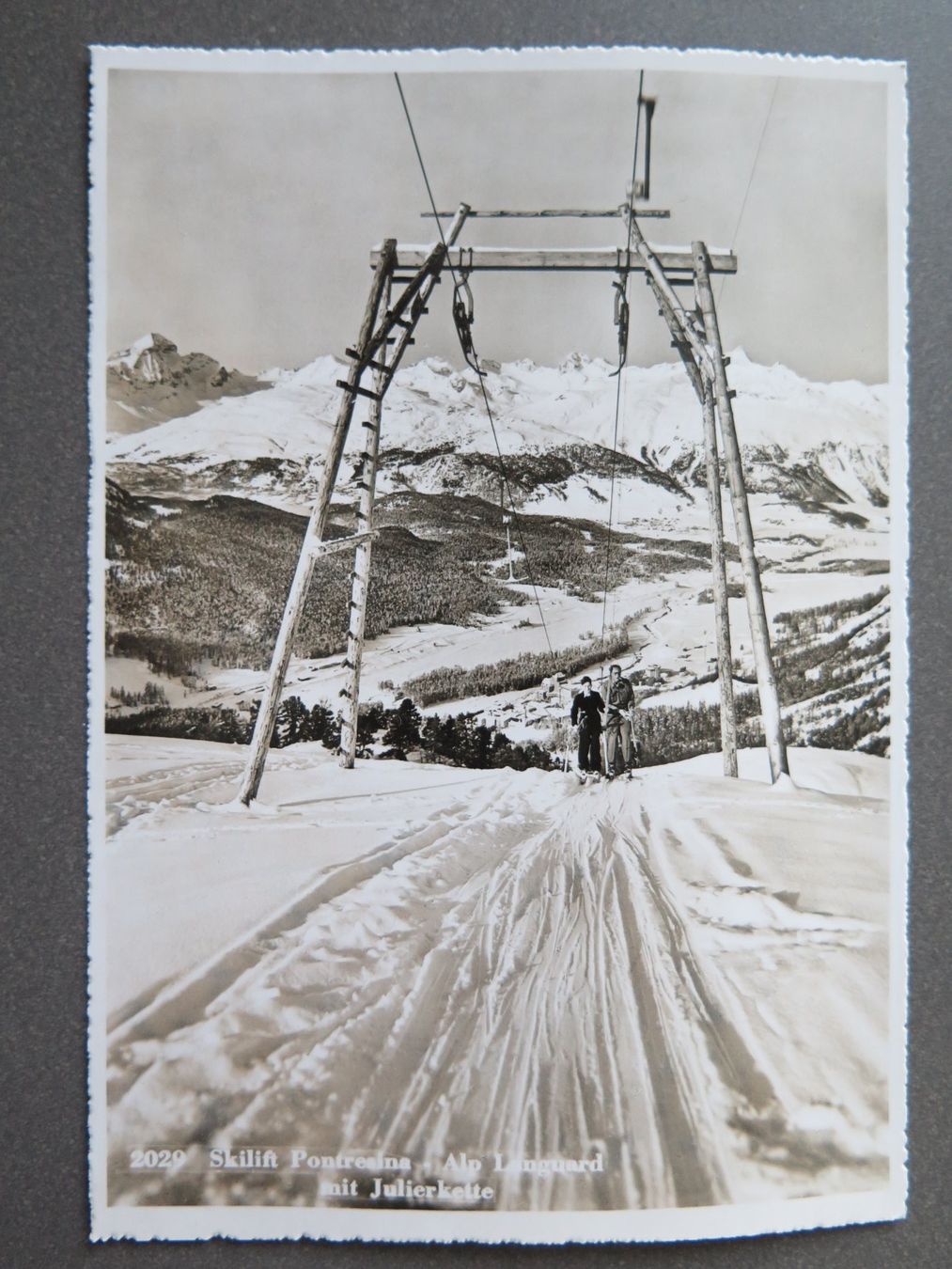 Cartoline postali: PONTRESINA - SKILIFT PONTRESINA – Usato da Wittenbach venduto da lipasal