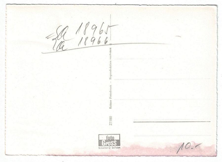 Ansichtskarten: Brunnadern um 1945-50 – Gebraucht aus Frauenfeld von POML 1